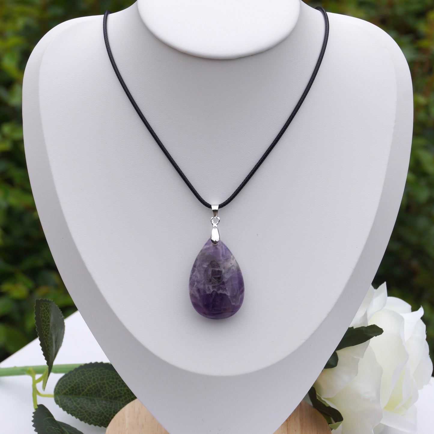 Chevron Amethyst Pendant #1