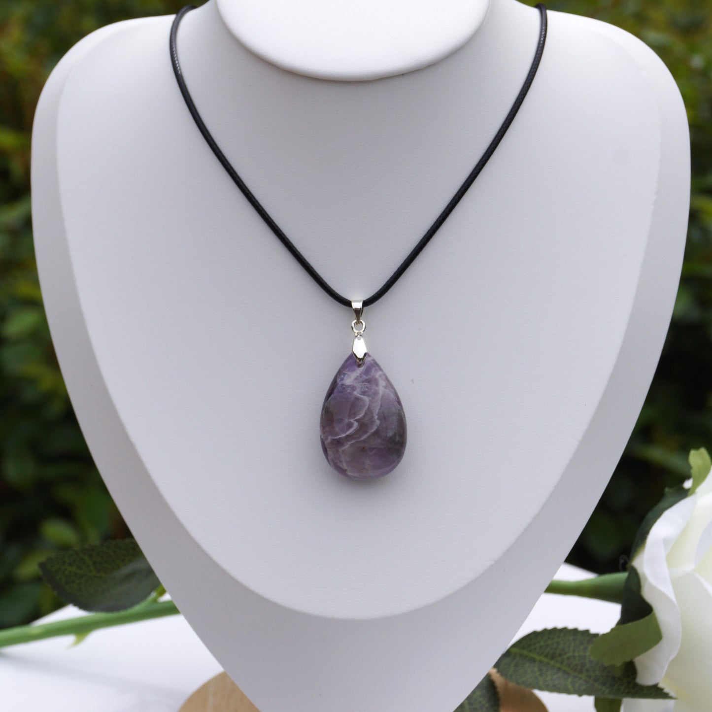 Chevron Amethyst Pendant #2