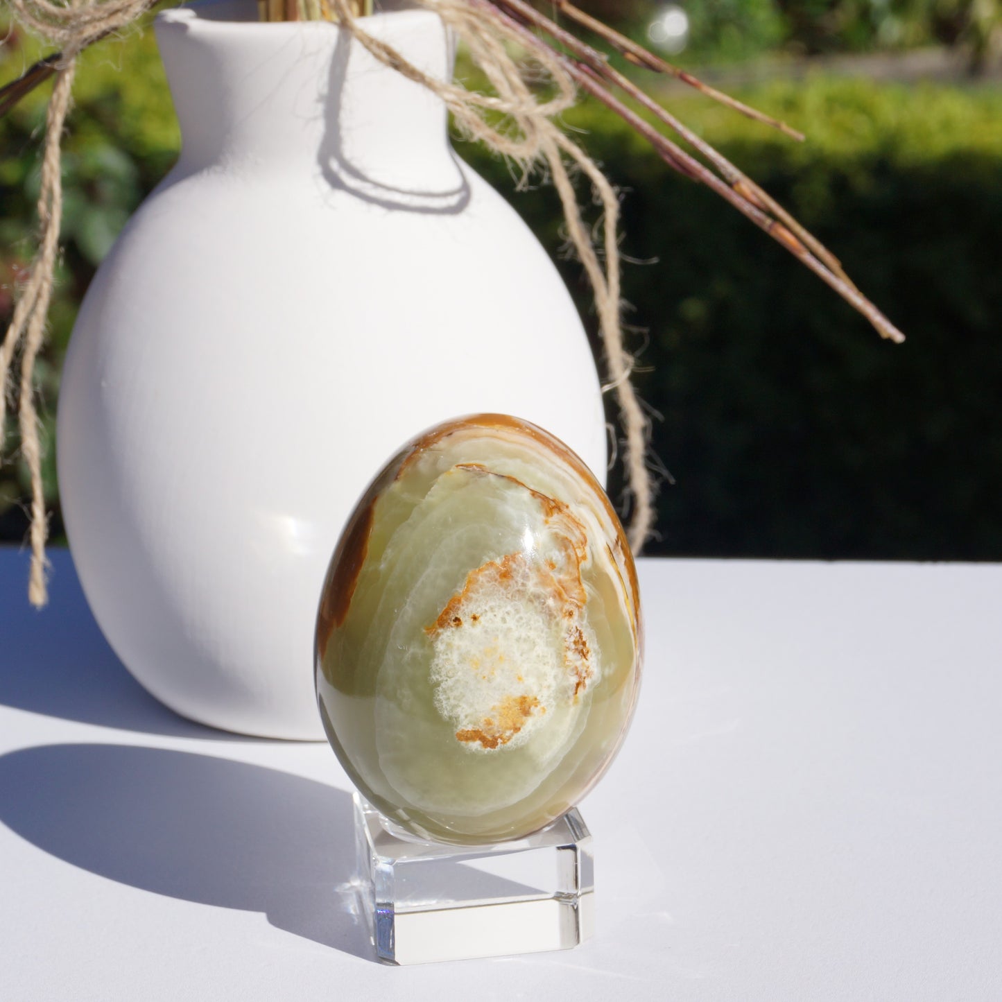 Banded Onyx Calcite Egg