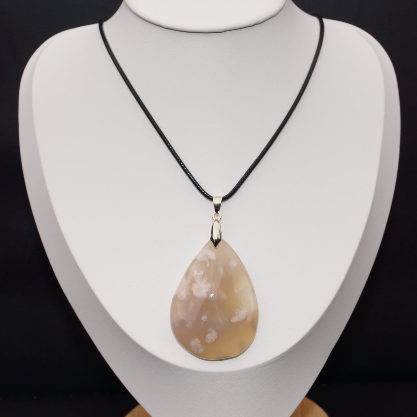 Flower Agate Pendant #1