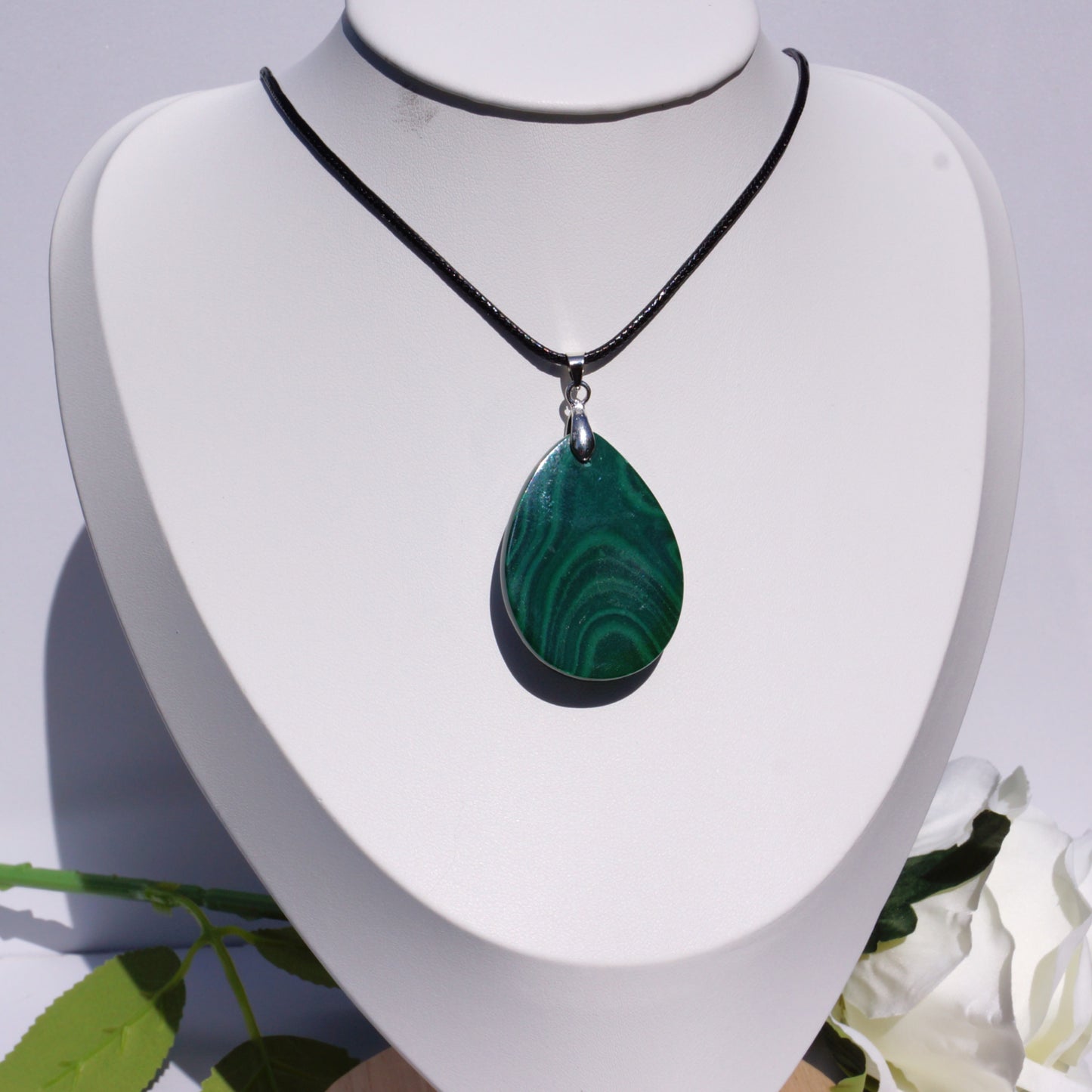 Malachite Pendant — “Stone of Transformation”