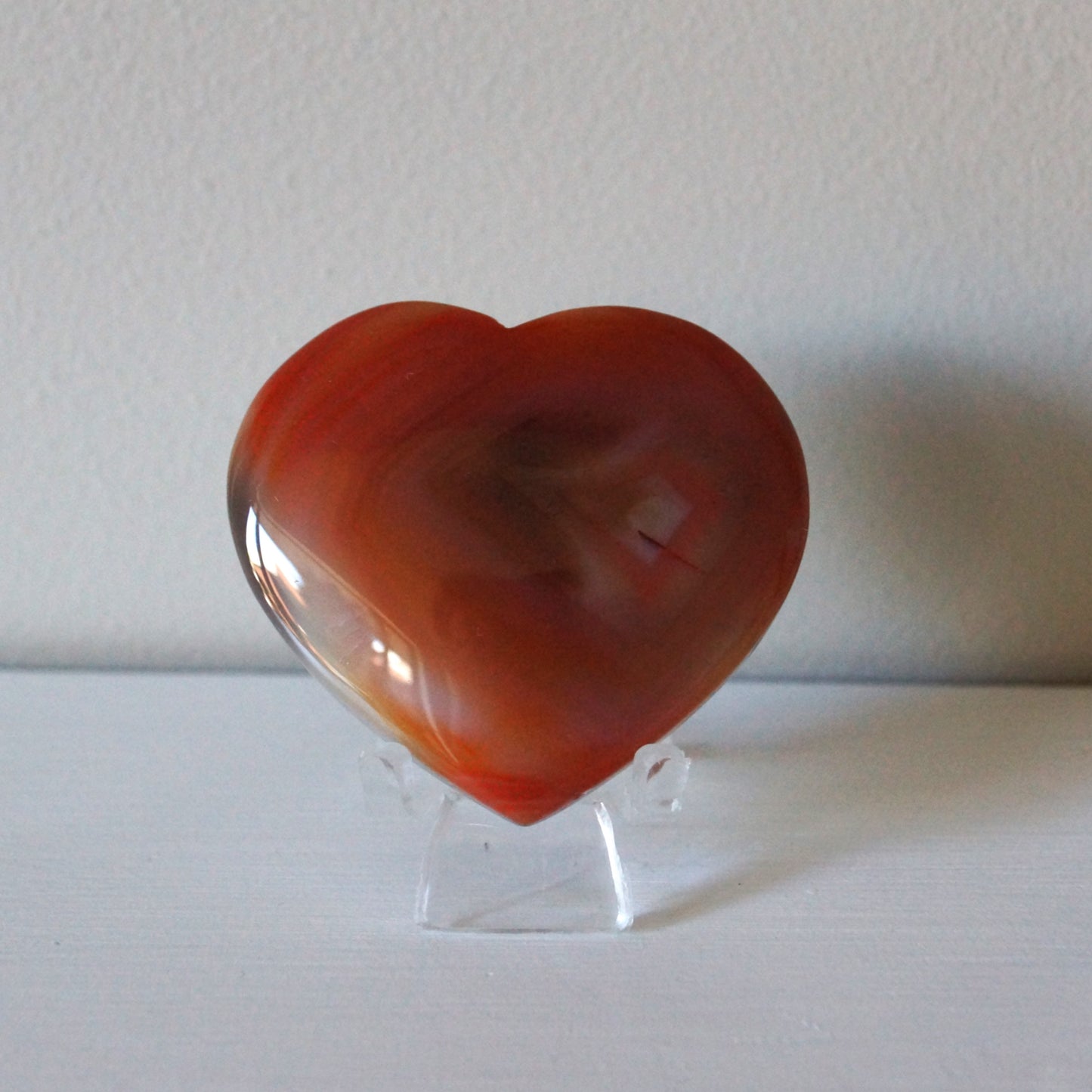 High Quality Carnelian Heart #16