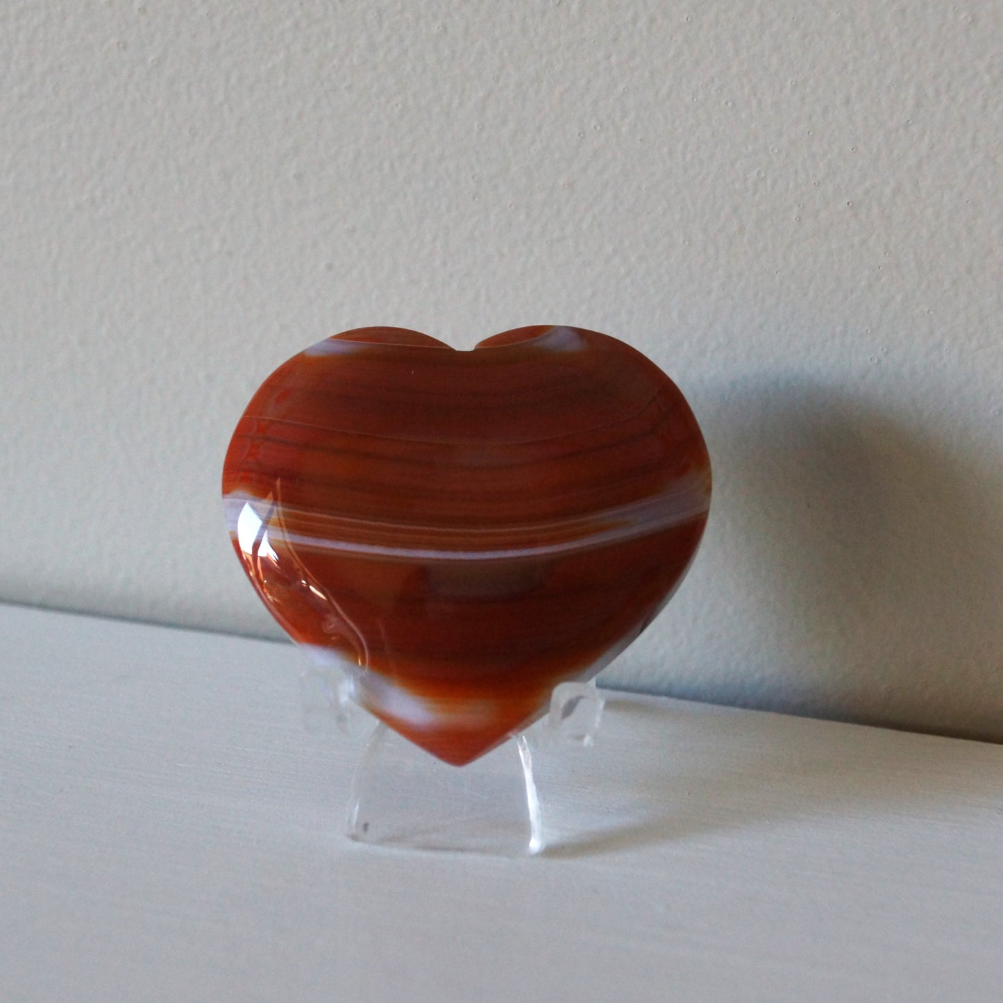 High Quality Carnelian Heart #17