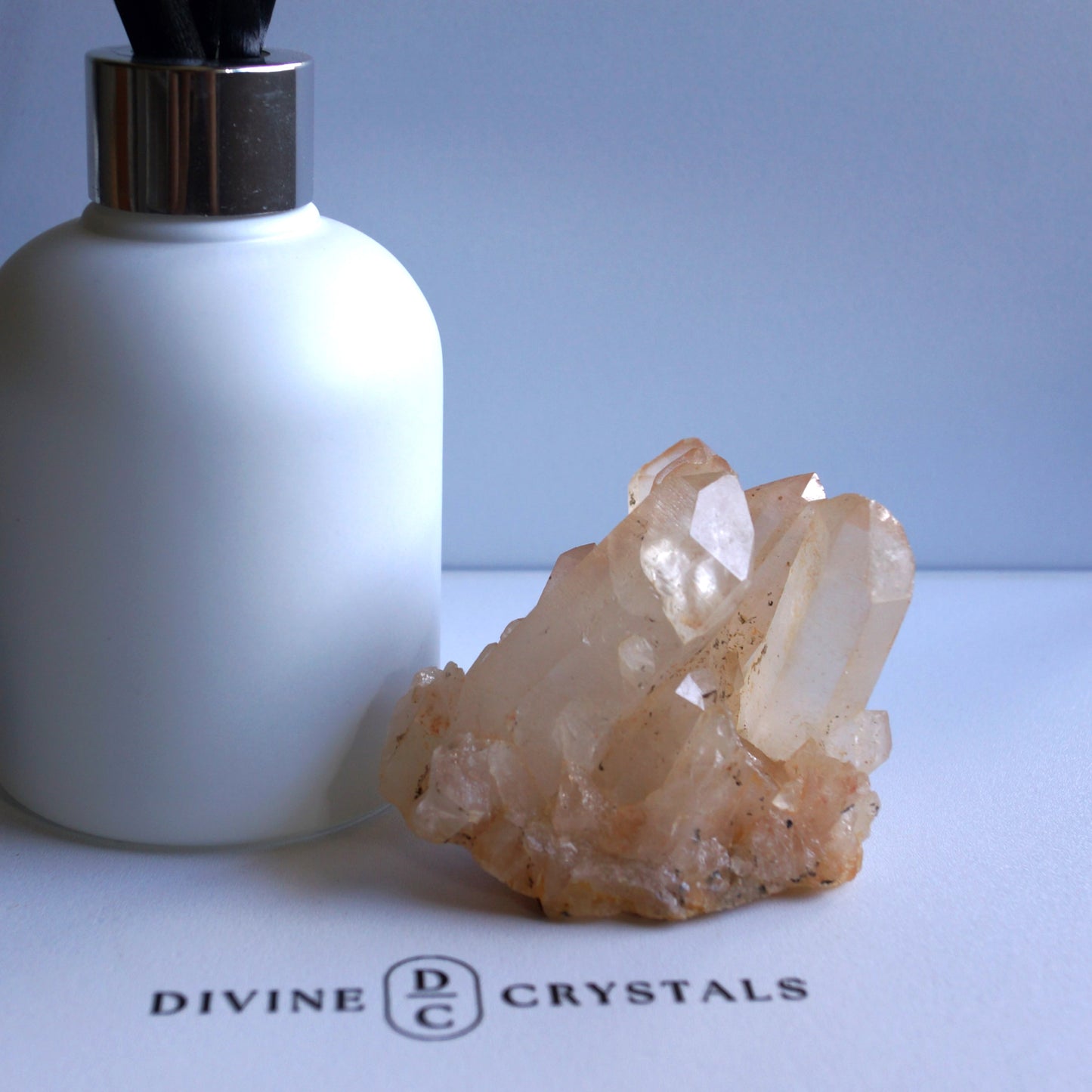 Brazil Orange Quartz / Clear Quartz Raw Cluster #3