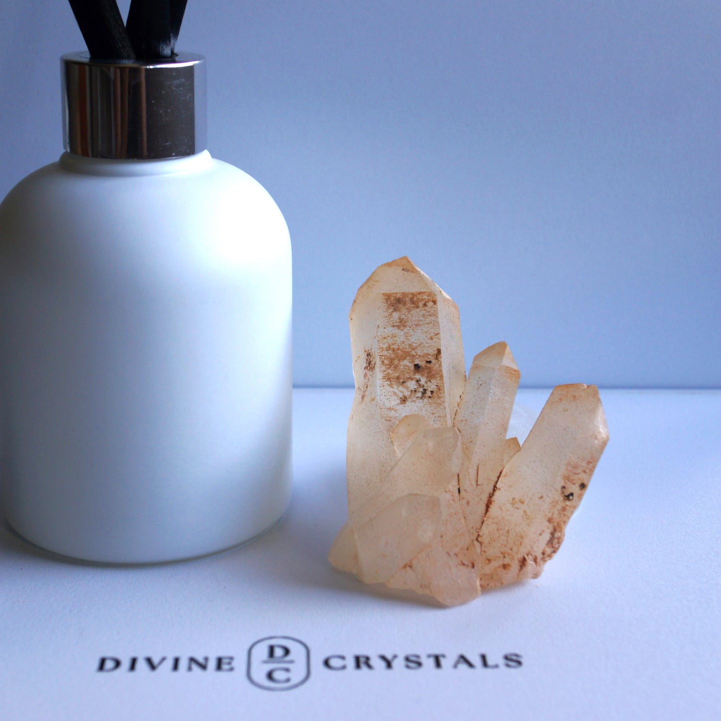 Brazil Orange Quartz / Clear Quartz Raw Cluster #4