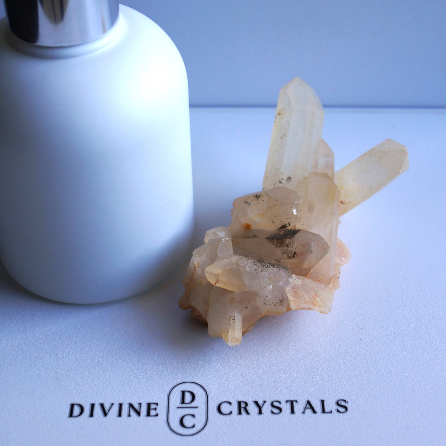 Brazil Orange Quartz / Clear Quartz Raw Cluster #6