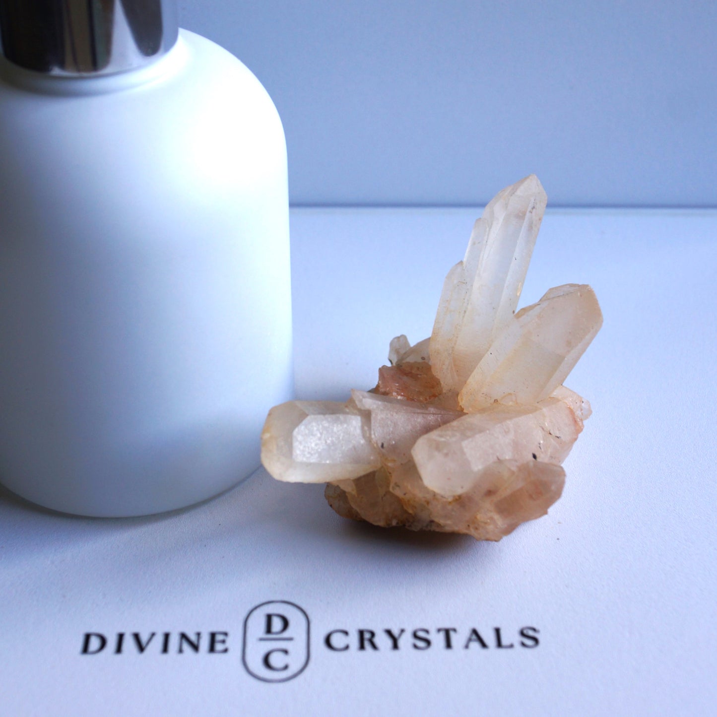 Brazil Orange Quartz / Clear Quartz Raw Cluster #8