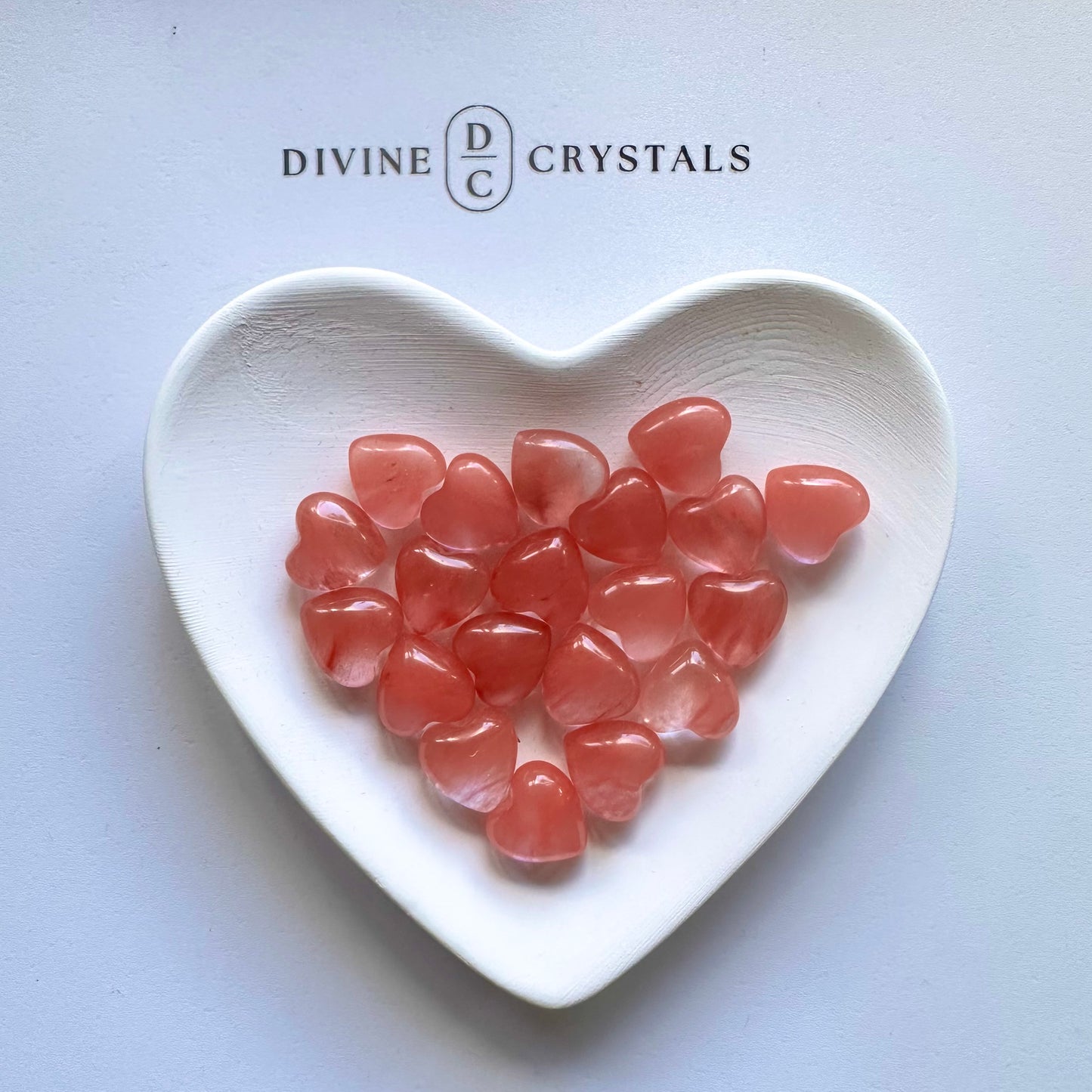 Cherry Quartz Mini Hearts