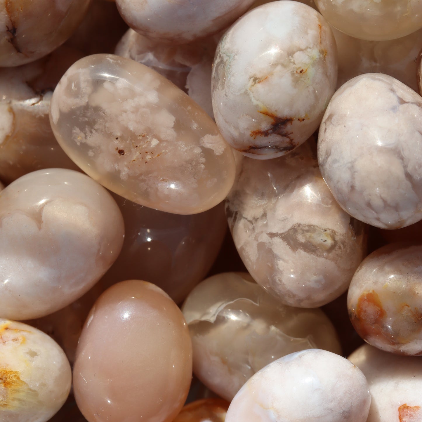 Flower Agate Tumble