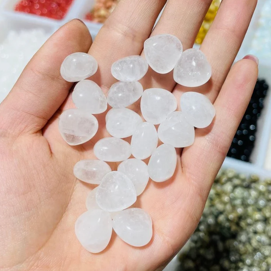 Clear Quartz Mini Hearts
