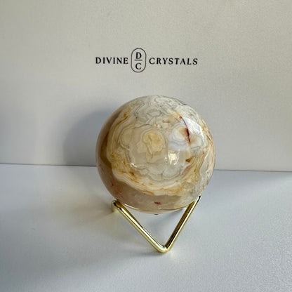 Crazy Lace Agate Sphere #3