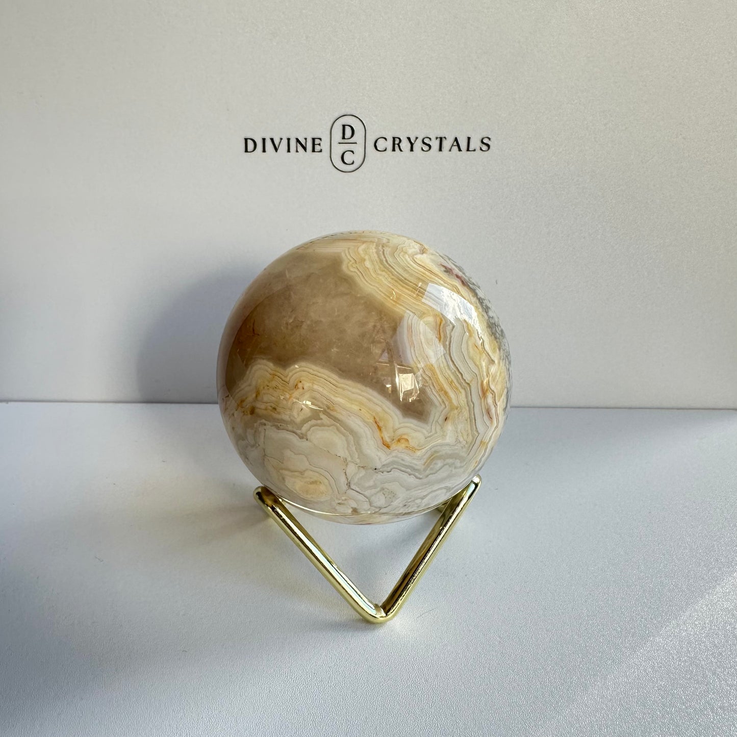 Crazy Lace Agate Sphere #3