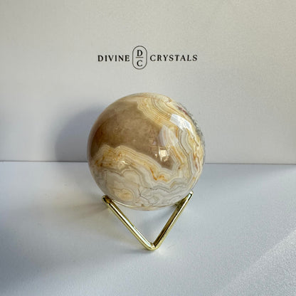 Crazy Lace Agate Sphere #3