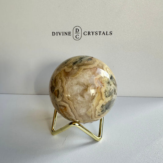 Crazy Lace Agate Sphere #5