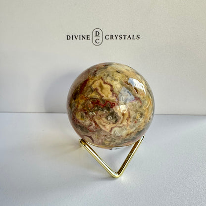 Crazy Lace Agate Sphere #7