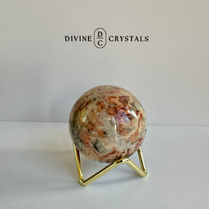 Crazy Lace Agate Sphere #2
