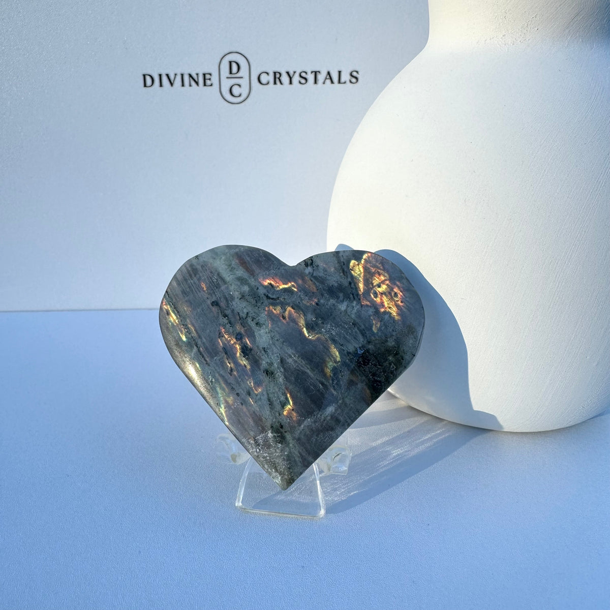 Labradorite Heart – Intuition & Protection