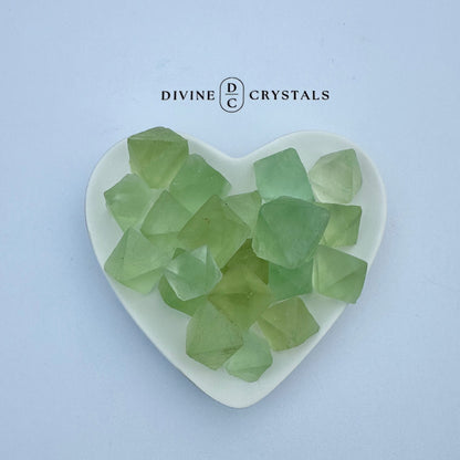 Green Fluorite Diamonds - Clarity & Focus