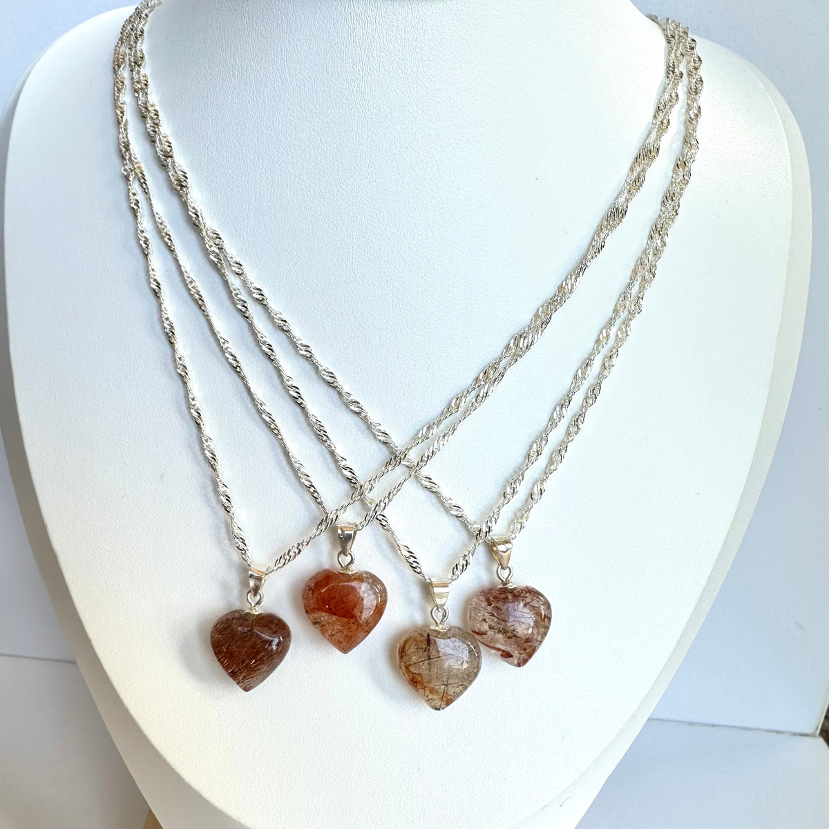 Rutile Heart Pendant – Clarity & Motivation