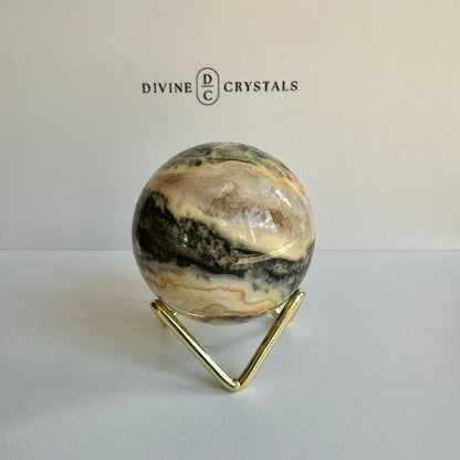 Crazy Lace Agate Sphere #1