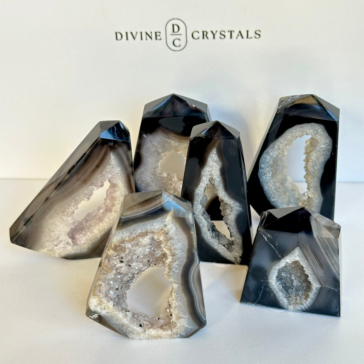 Black Druzy Agate Freeform – Grounding & Protection