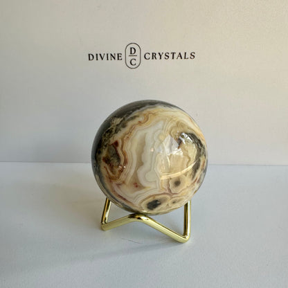 Crazy Lace Agate Sphere #1