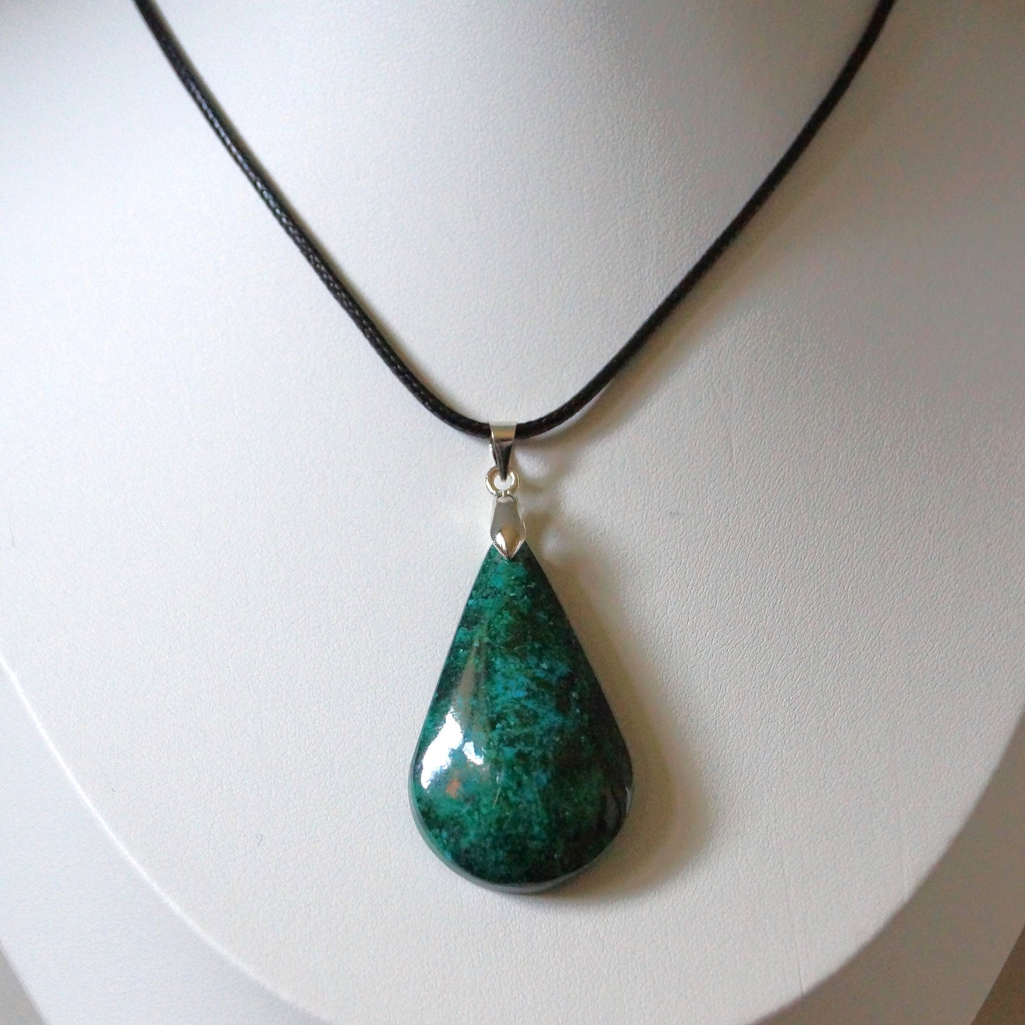 Chrysocolla Pendant — “The Stone of Calm Expression”