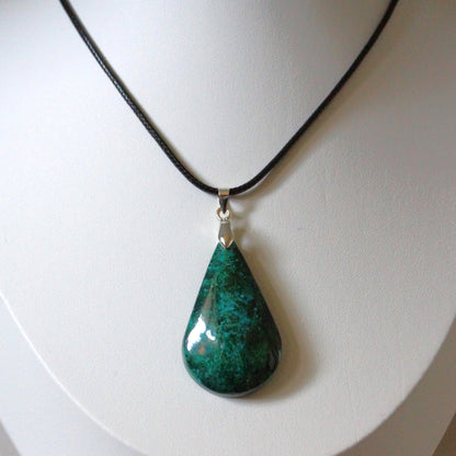 Chrysocolla Pendant — “The Stone of Calm Expression”