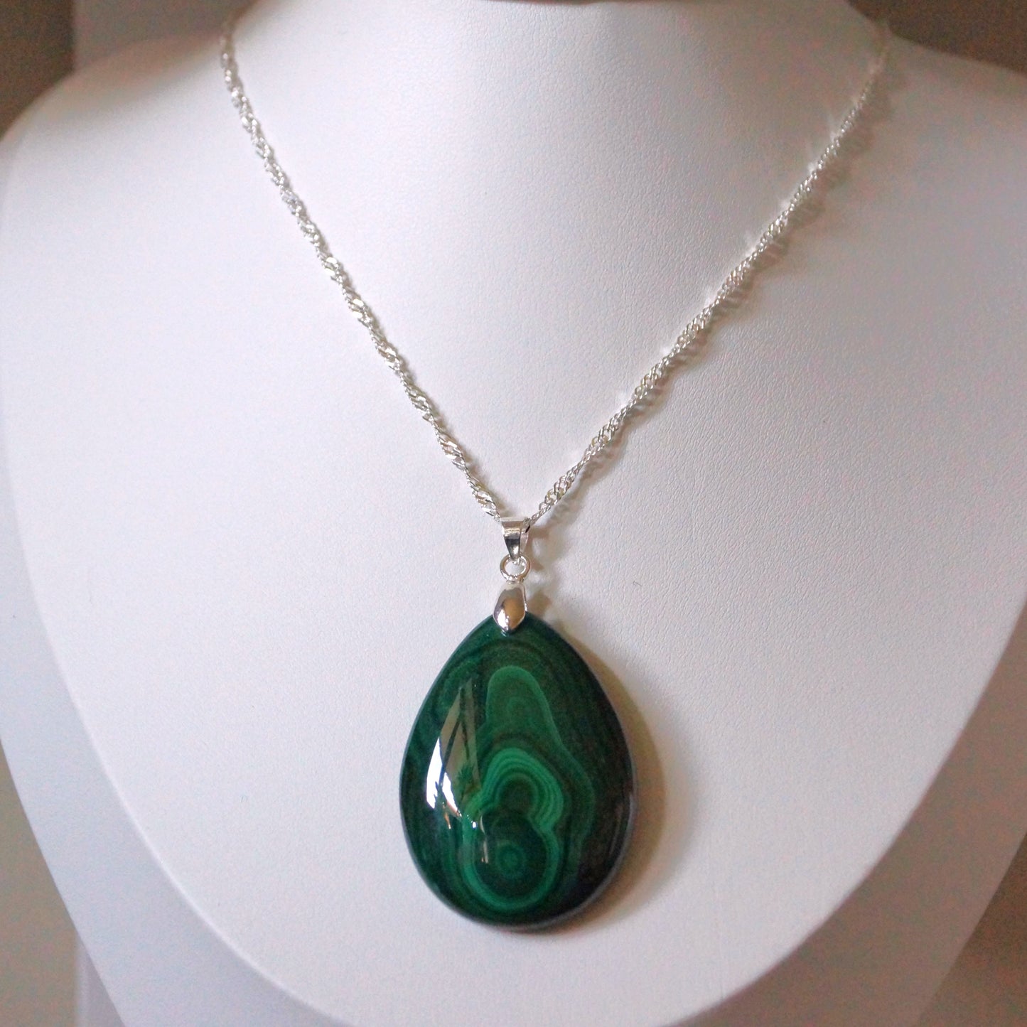 Malachite Pendant — “Stone of Transformation”