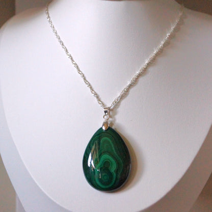 Malachite Pendant — “Stone of Transformation”