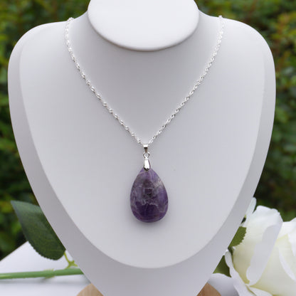 Chevron Amethyst Pendant #1