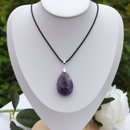 Chevron Amethyst Pendant #1