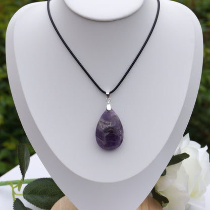 Chevron Amethyst Pendant #1