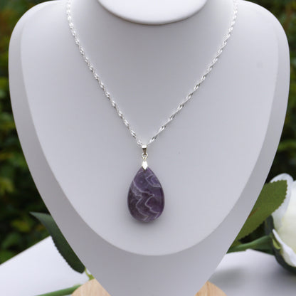 Chevron Amethyst Pendant #2