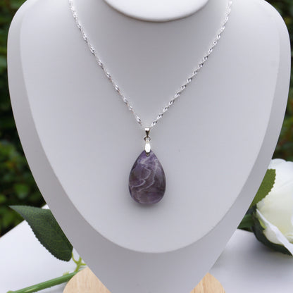 Chevron Amethyst Pendant #2