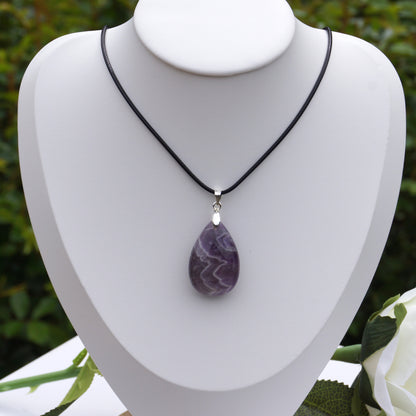 Chevron Amethyst Pendant #2