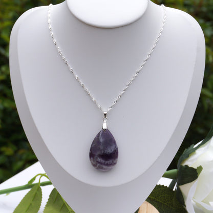 Chevron Amethyst Pendant #3