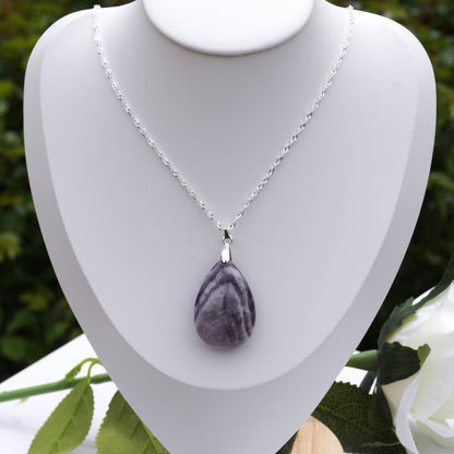 Chevron Amethyst Pendant #3