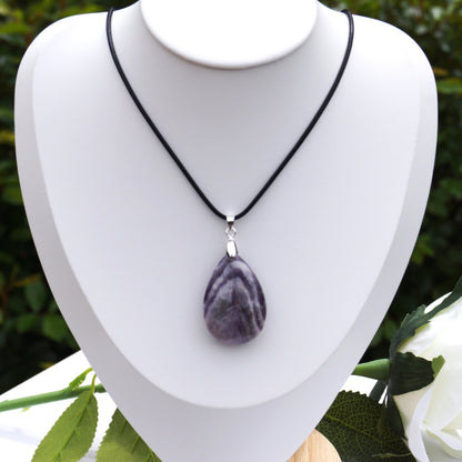 Chevron Amethyst Pendant #3