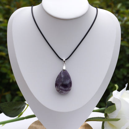 Chevron Amethyst Pendant #3