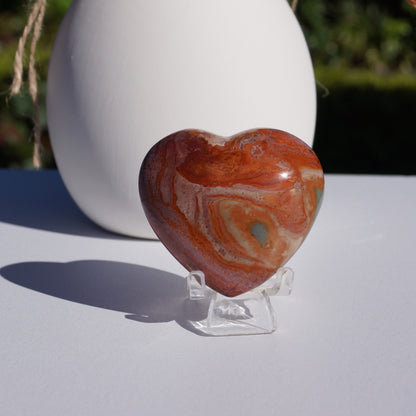 Polychrome Jasper Heart