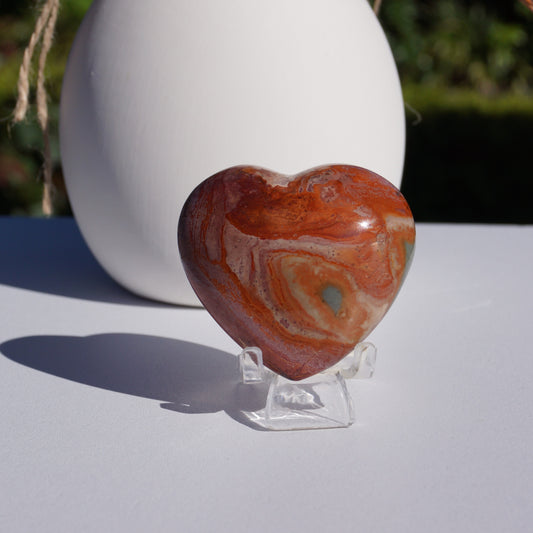 Polychrome Jasper Heart