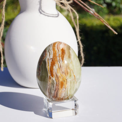 Banded Onyx Calcite Egg