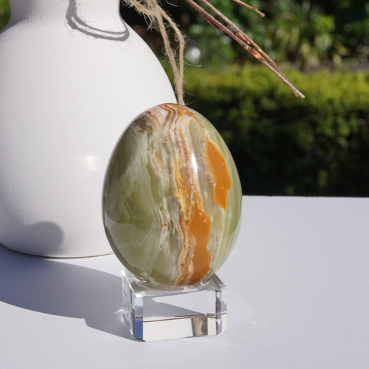 Banded Onyx Calcite Egg
