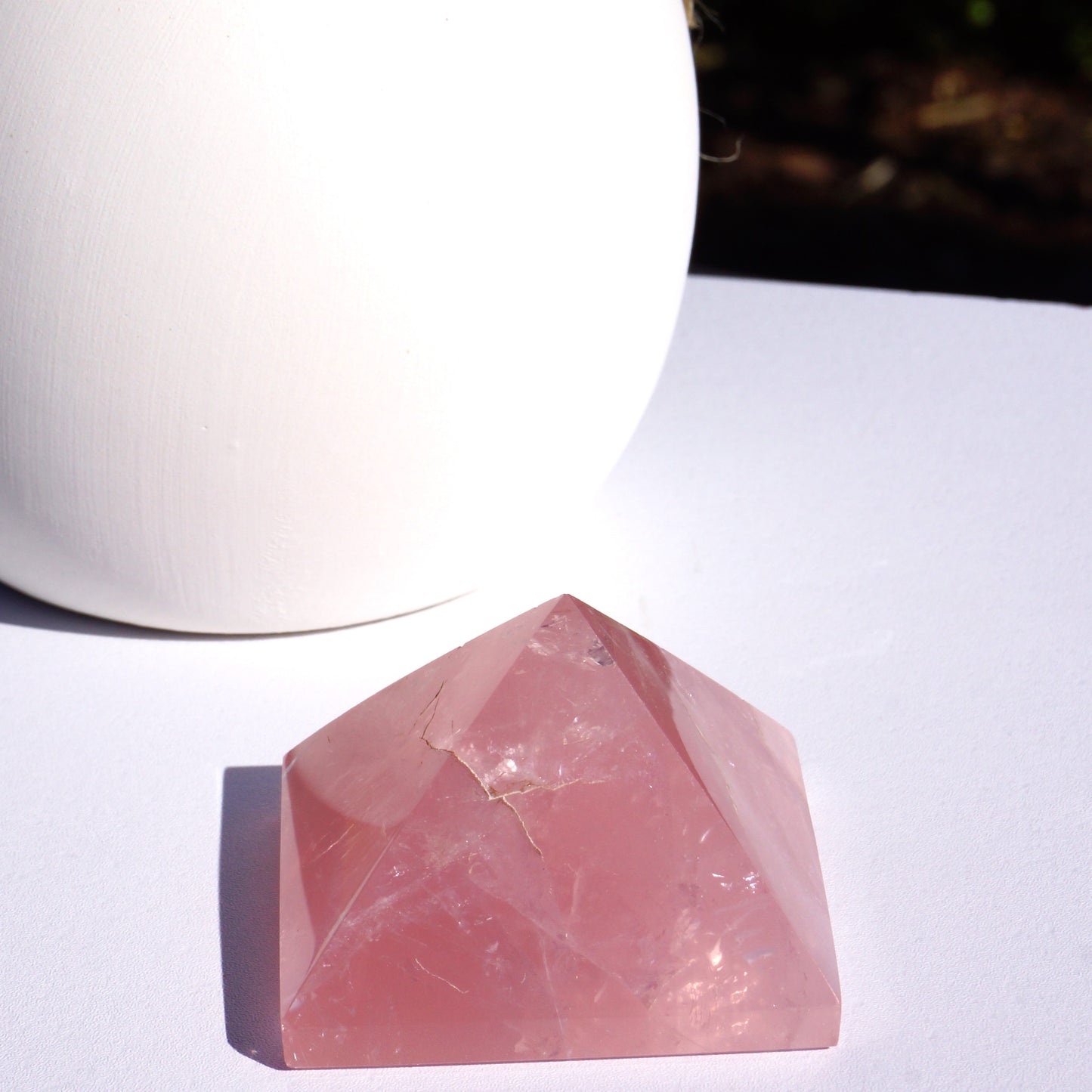 Rose Quartz Pyramid
