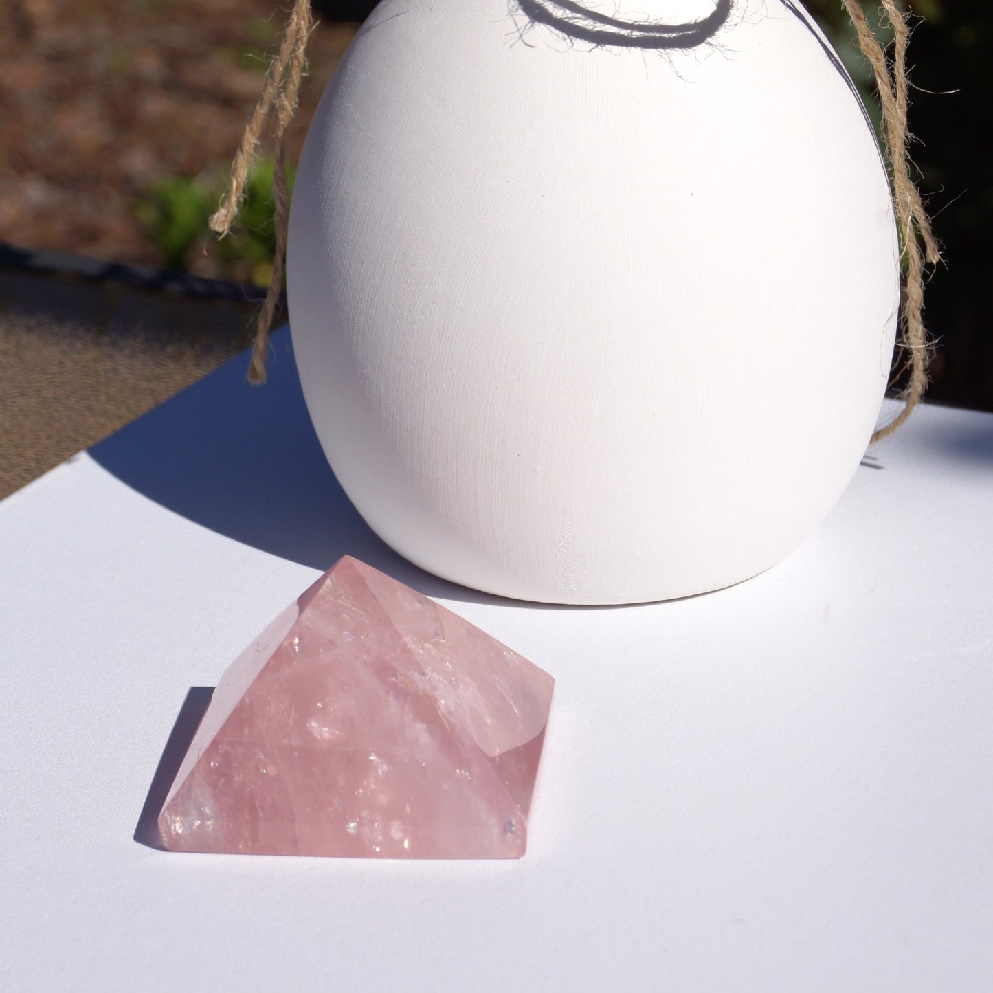 Rose Quartz Pyramid