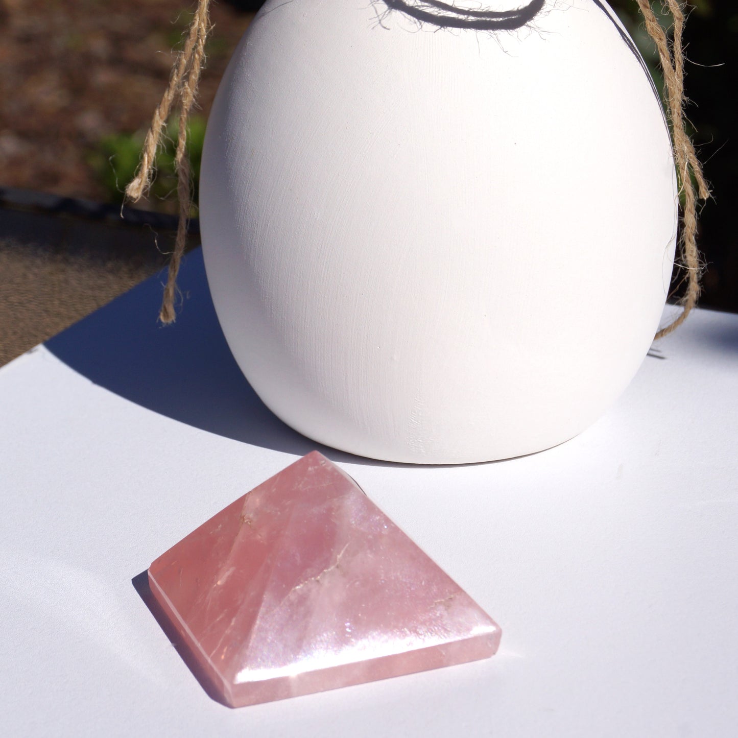 Rose Quartz Pyramid