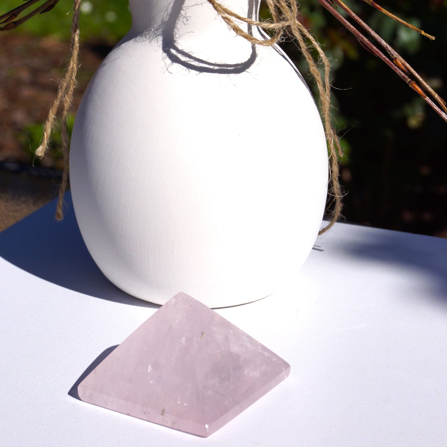 Rose Quartz Pyramid