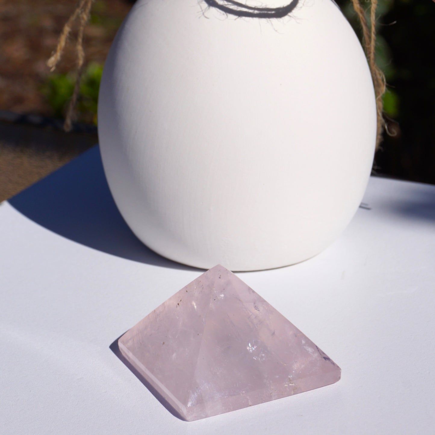 Rose Quartz Pyramid