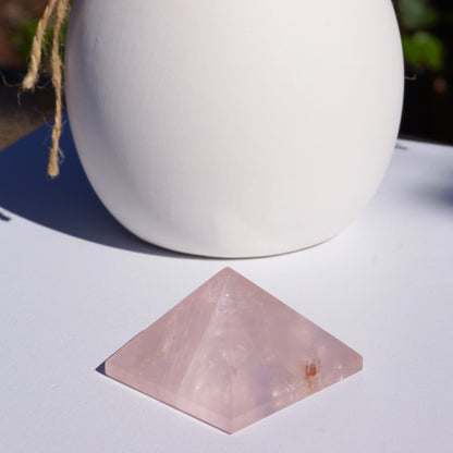 Rose Quartz Pyramid